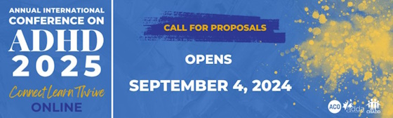 ADHD2025 Online Call for Proposals